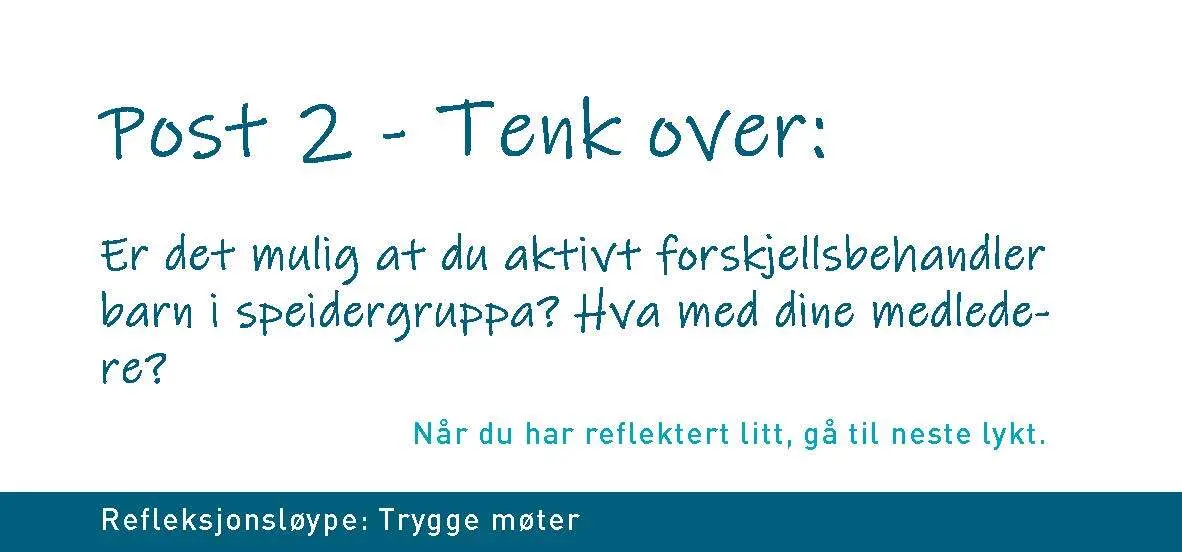 Post 2 – ledermiljø