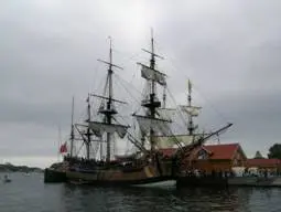 Kopi av skipet «Endeavour» under besøk i Stavern i 2004