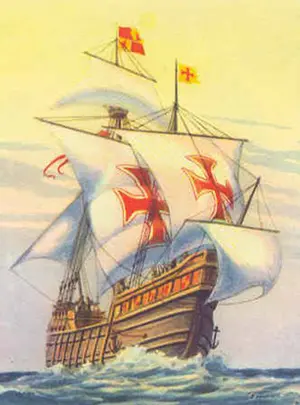 Kart over Columbus' første reise
