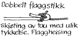 Dobbelt flaggstikk