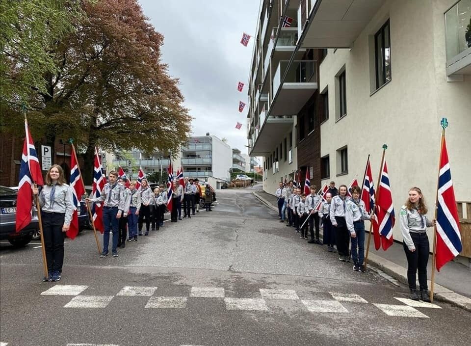Speidere i flaggborg
